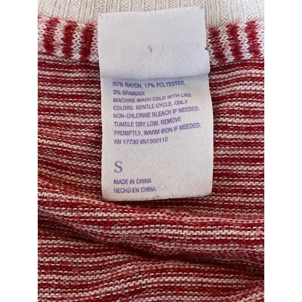 Stars Above Red Striped Long Sleeve T Shirt Shorts Lounge Two Piece Set Size S